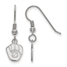SS MLB  Milwaukee Brewers XS Cap Logo Dangle Earrings - $61.35