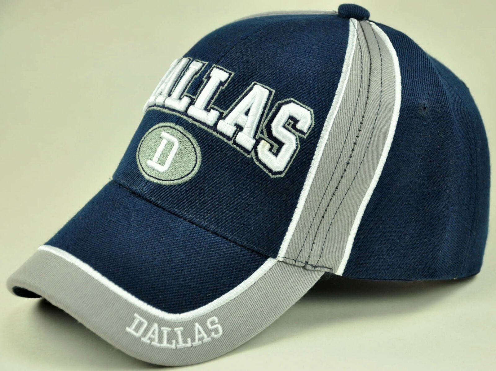 NEW! TEXAS DALLAS D CAP HAT NAVY Men's Hats