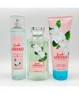 Bath and Body Works Fresh Gardenia Body Mist, Shower Gel and Cream 3-pc ... - $35.20