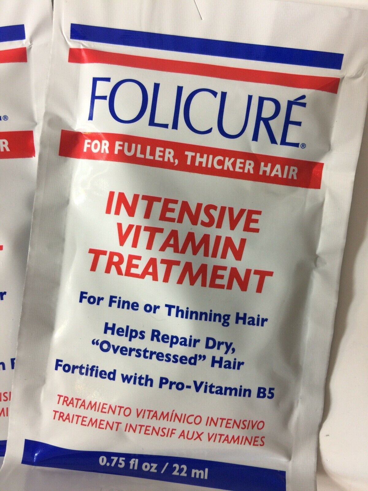 Lot of 6 Folicure Intensive Vitamin Treatment For Fine Or Thinning Hair