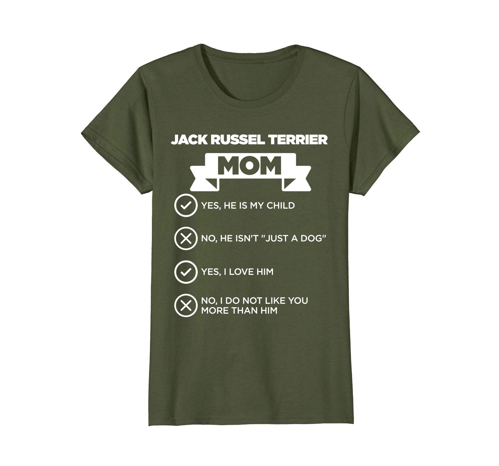 Dog Fashion - Jack Russel Terrier Mom Checklist Funny Dog Lover T-Shirt Wowen