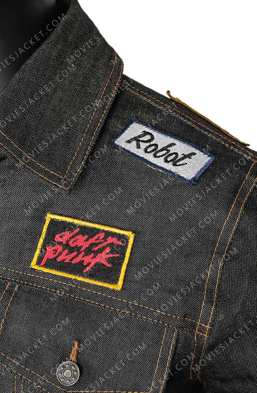 Daft Punk Black Denim Patch Jacket - Coats & Jackets