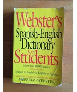 Webster&#39;s Spanish-English Dictionary for Students Merriam -Webster  - $9.89