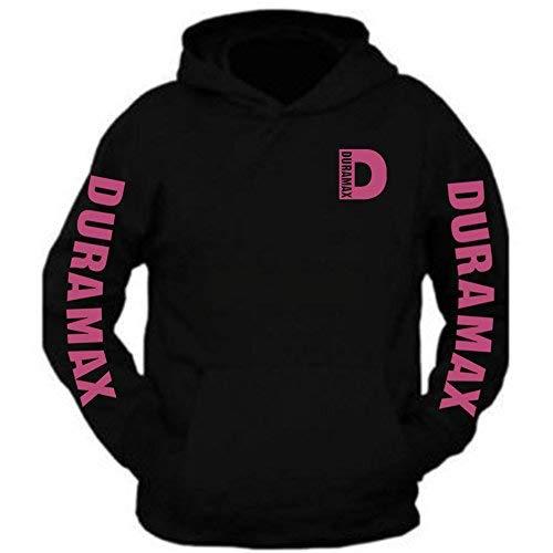 Primary image for Duramax Pink Pocket Design Color Black Hoodie Hooded Sweatshirt