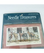 Needle Treasures Little Partners Counted Cross Stitch Kit Horses Stable ... - $39.59