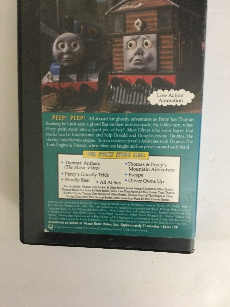 Thomas the Tank Engine & Friends Percy’s Ghostly Trick VHS-TESTED-RARE ...