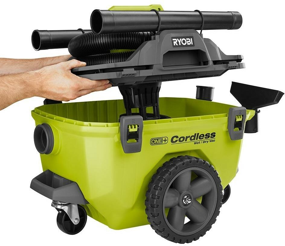 Ryobi Wet Dry Vacuum (BareTool) Cordless 18Volt ONE+ 6 Gal. Hose