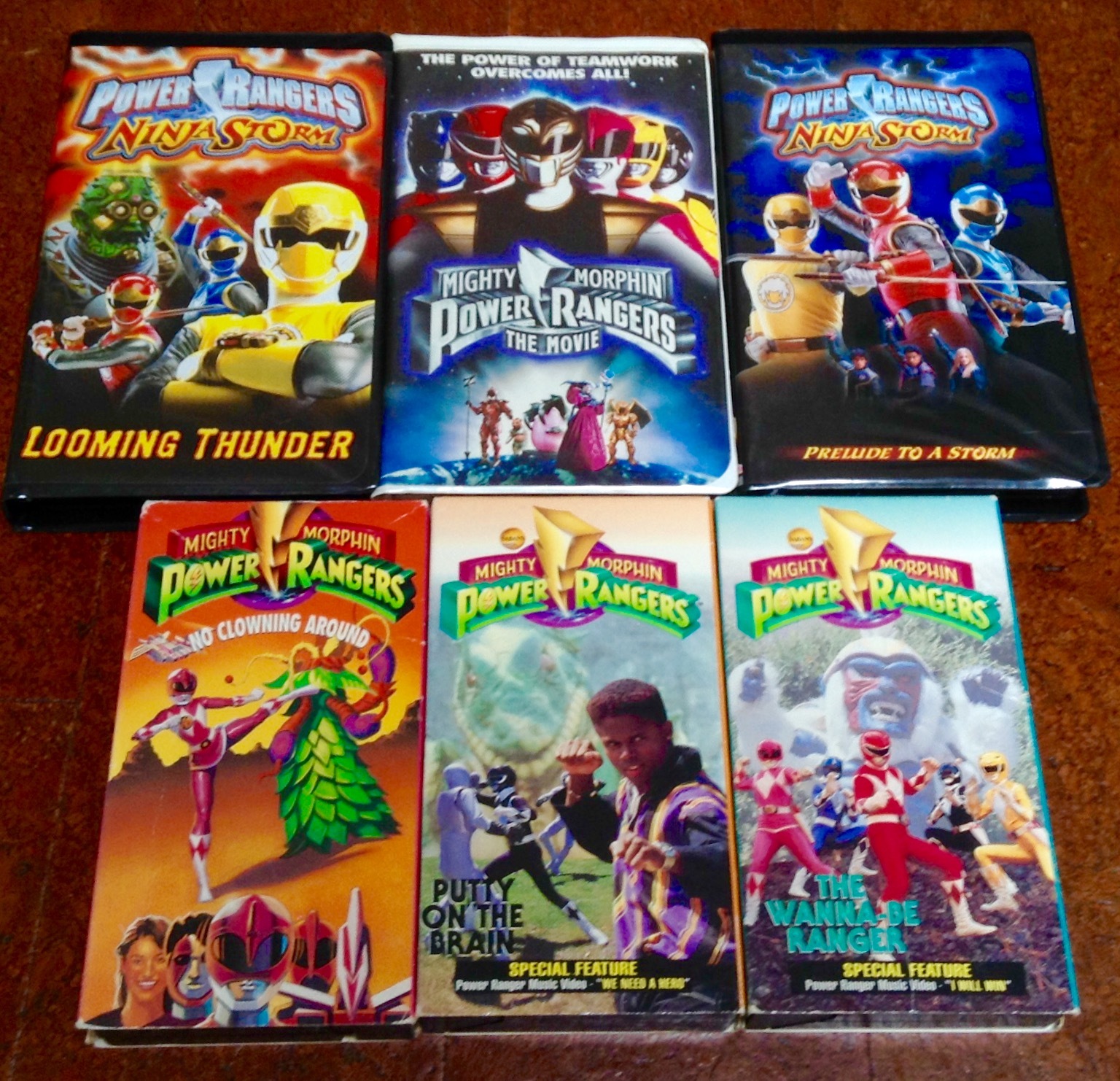 Power Rangers Movie VHS Video Tapes, Ninja Storm & Mighty Morphin *Lot ...