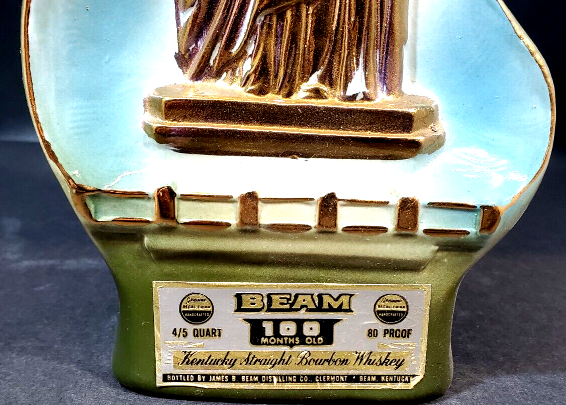 Vintage JIM BEAM Statue of Liberty Decanter and similar items
