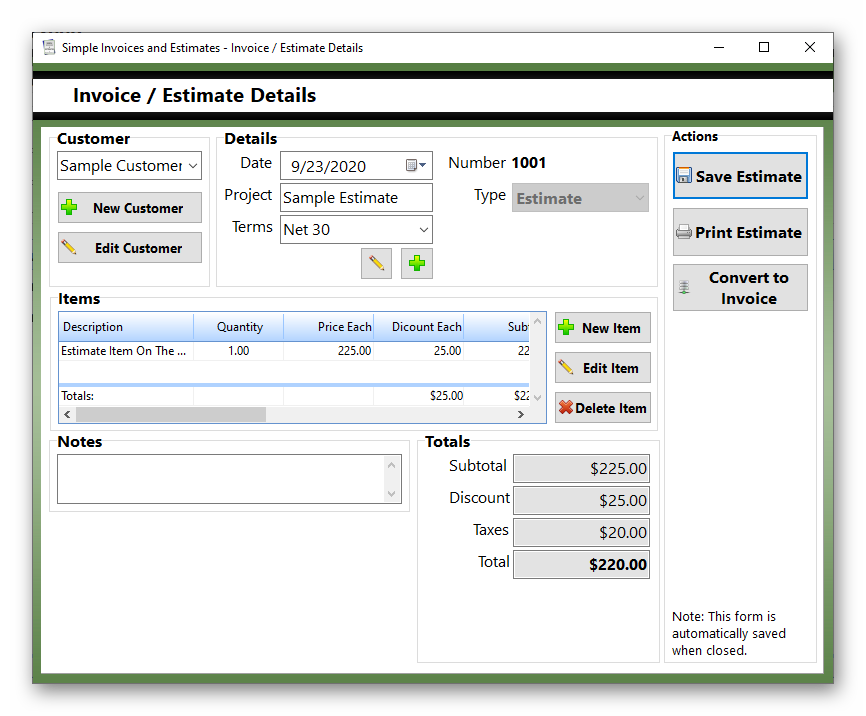 my invoices and estimates deluxe for windows 7