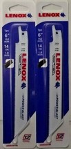 Lenox 20565S614R 6" x 14 TPI Reciprocating Saw Blades For Thick Metal USA 2PKS - $3.96