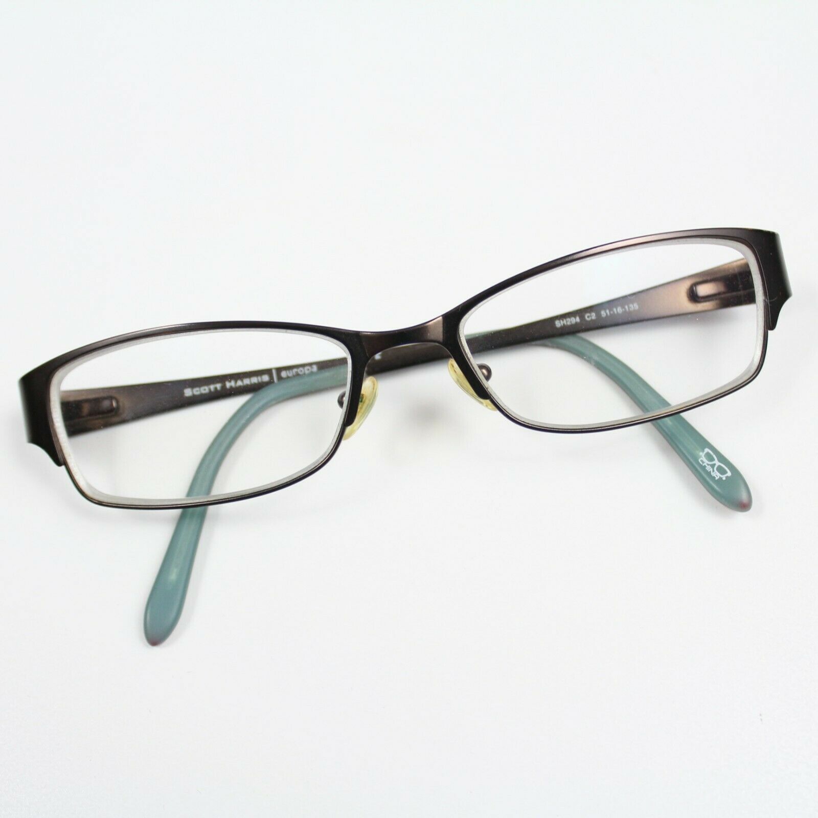 Scott Harris Europa SH 294 C2 Brown RX Eyeglasses Glasses Frames 51 16