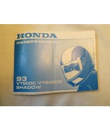 Genuine Honda 93 1993 Shadow VT600C VT6C00CD Owners Manual - $34.65