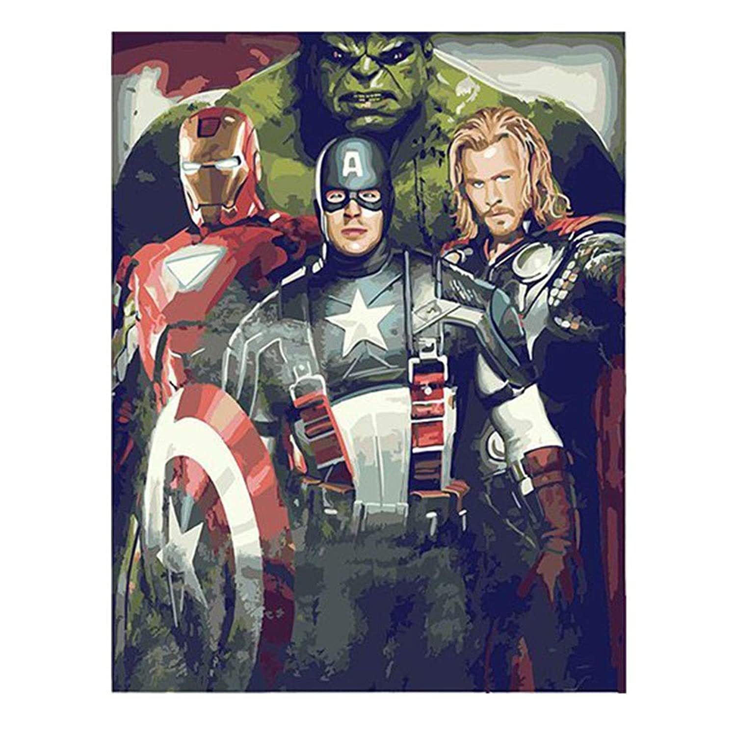 Diy Paint By Numbers For Adults Kids Avengers Paint By Numbers Diy Painting Hulk