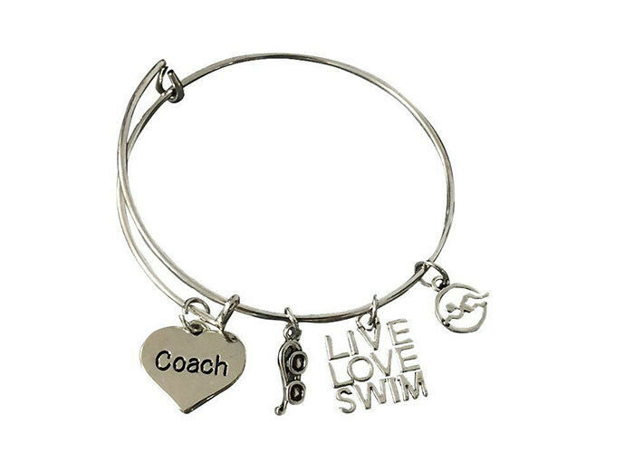 Swim Jewelry - Swimming Coach Bracelet - Perfect Gift For Swim Coaches