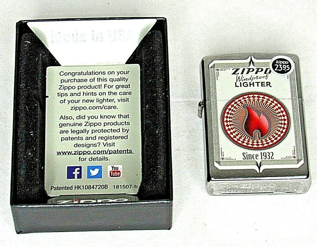 Zippo Trading Cards Windproof Lighter Brushed Chrome 28831 NIB Other