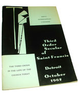 1962 Third Order Secular of Saint Francis Detroit October Booklet Life o... - $15.99