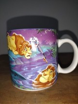 Vintage The  Disney Store Exclusive The Lion King Coffee Mug Simba Mufasa Rafiki - $14.03