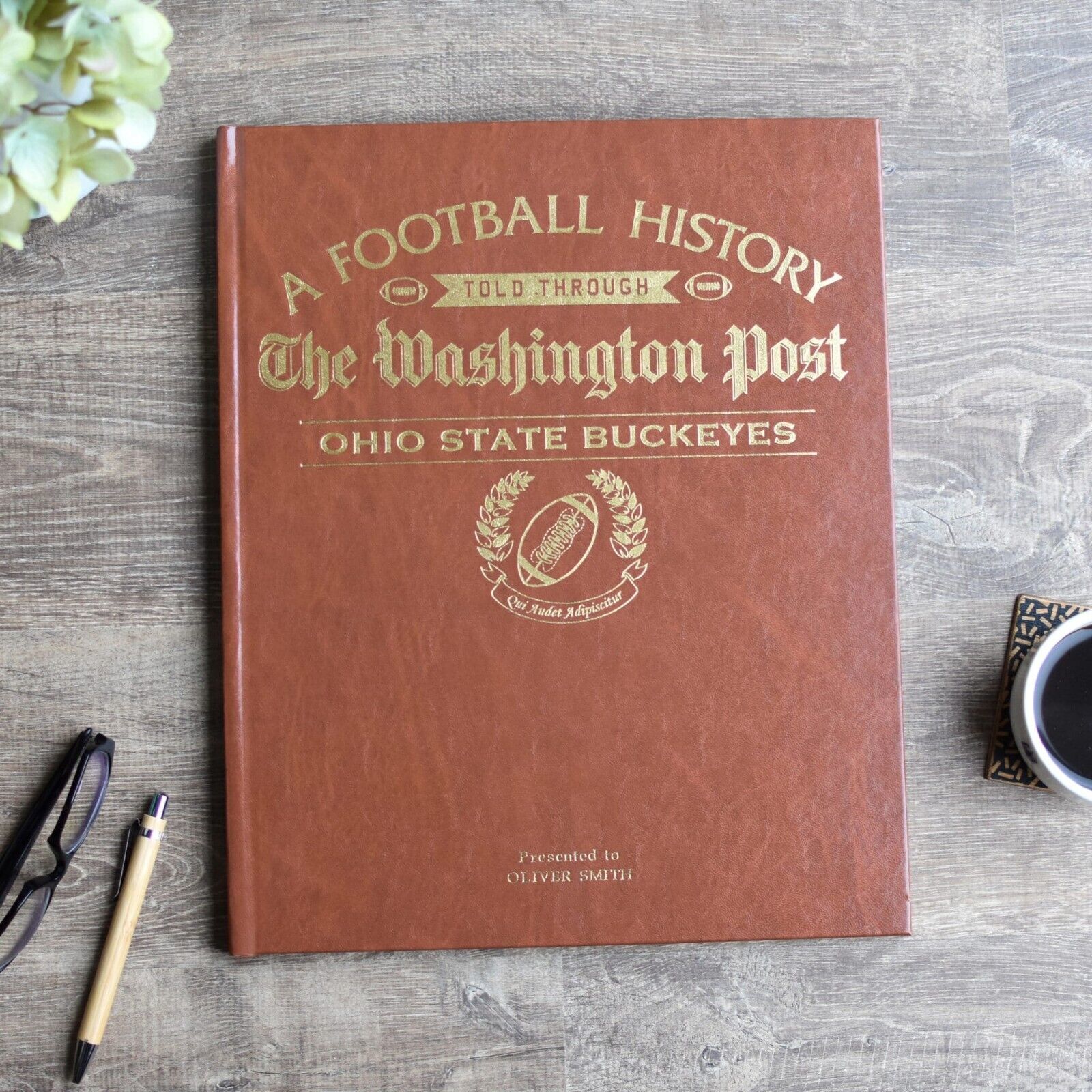 Ohio State Buckeyes OSU Football Gift Personalised Newspaper History Book