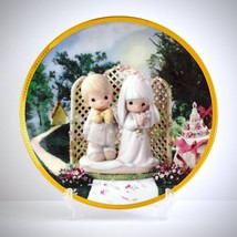 Precious Moments Vintage Wedding Plate Lord Bless You And Keep You 1995 Hamilton - $31.67