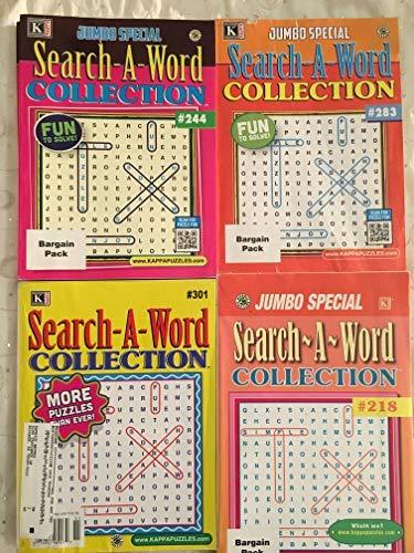 Lot of 4 Kappa Jumbo Special Search-A-Word Collection Circle-A-Word ...