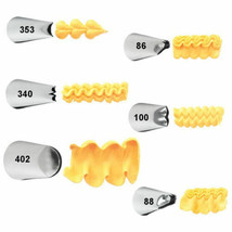 Wilton Ruffle Decorating Tips Tip Asst Size Cake Icing Decoration 88 100... - $1.87+
