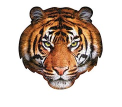 Madd Capp Puzzles - I AM Tiger - 550 pieces - Animal Shapes Jigsaw Puzzle - $28.64