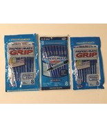 Paper Mate Ballpoint Pens Grip Blue Ink 3 Packs of 8 Ct Each Lot of 24 T... - $19.99