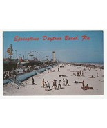 Vintage Postcard Spring Break Daytona Beach Florida Boardwalk Amusement ... - $7.91