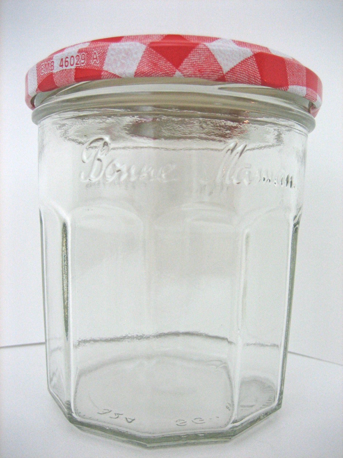 4 Bonne Maman Empty Jam Jelly Glass Jars & Lids Other Craft Storage