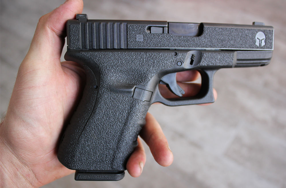 Rubber Textured Hand Gun Pistol Grip Tape MOLON LABE for Gen 3 Glock 19