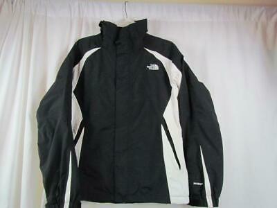 The North Face HyVent Women's Sz M Shell w/ Removable Hood White Black - Coats, Jackets & Vests