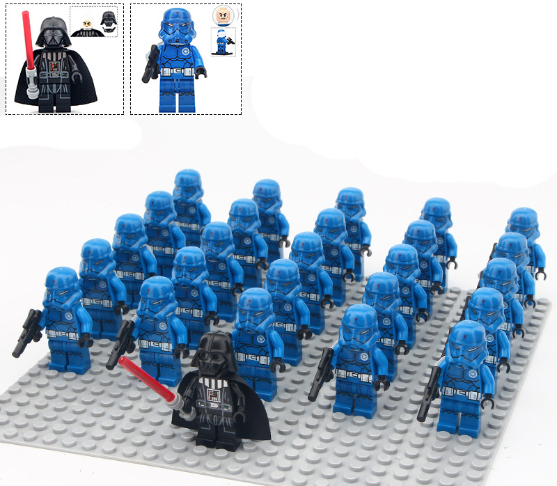 21pcs/set Commander Darth Vader& Special Forces Clone Troopers Minifigure Toys