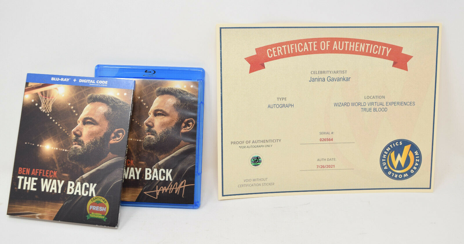 The Way Back Ben Affleck DVD Signed by Janina Gavankar COA DVDs & Blu