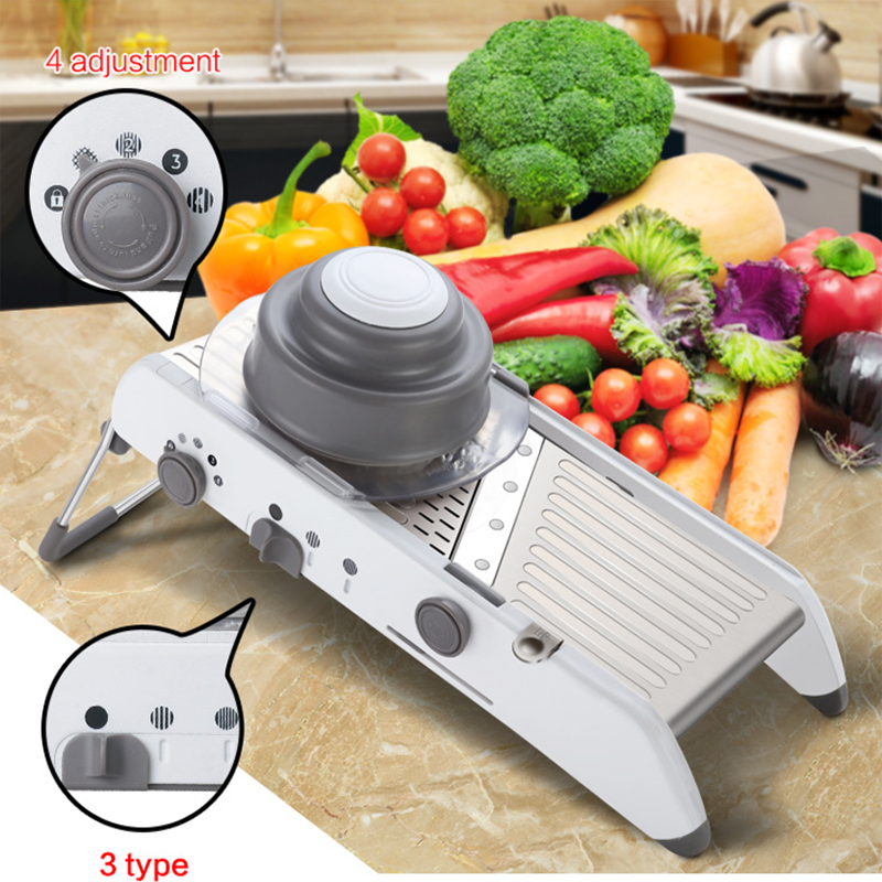 Progressive PL8 Professional Mandoline Vegetable Slicer Julienne Waffle