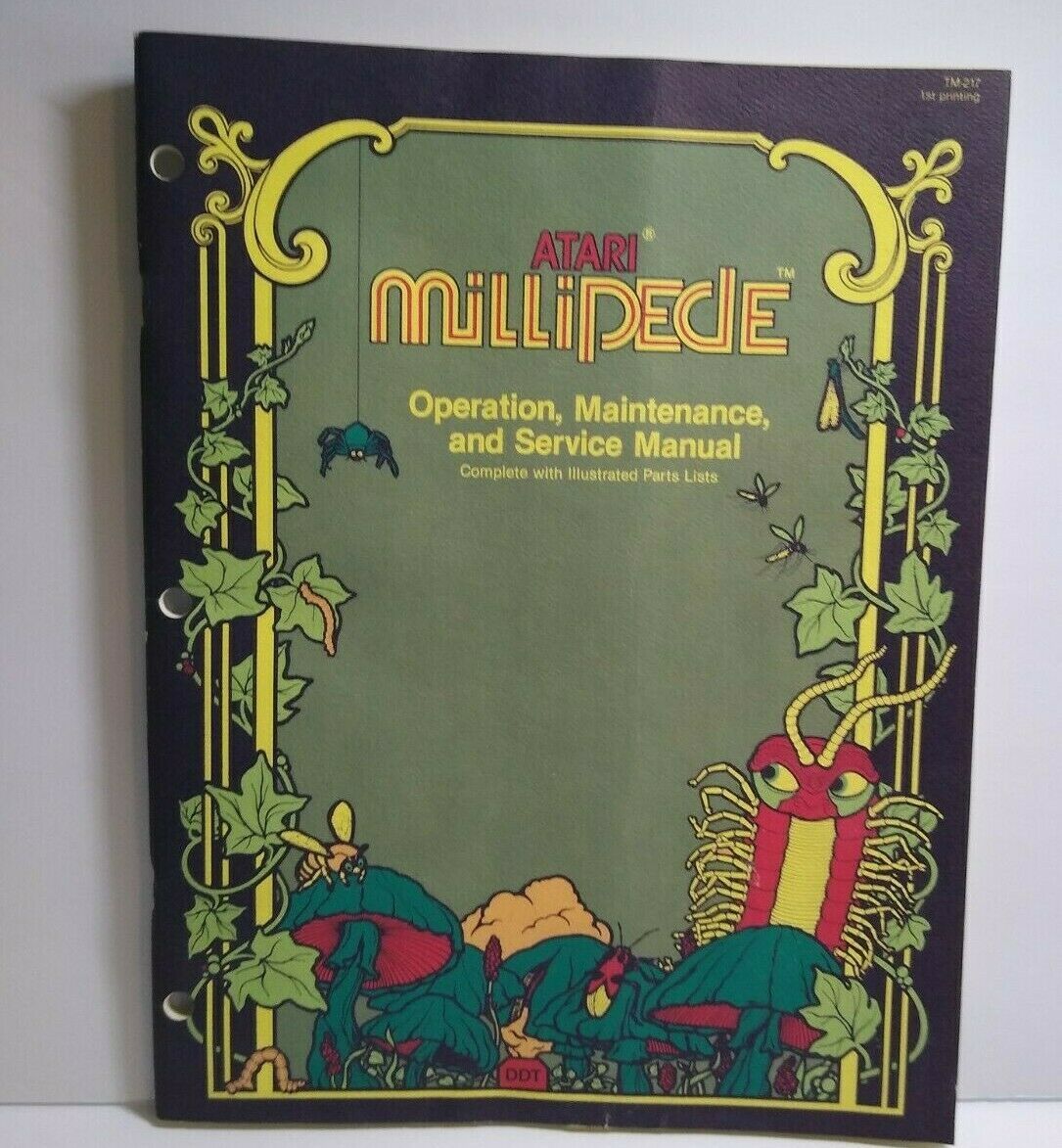 Millipede Atari Arcade MANUAL Original Video Game Service ...