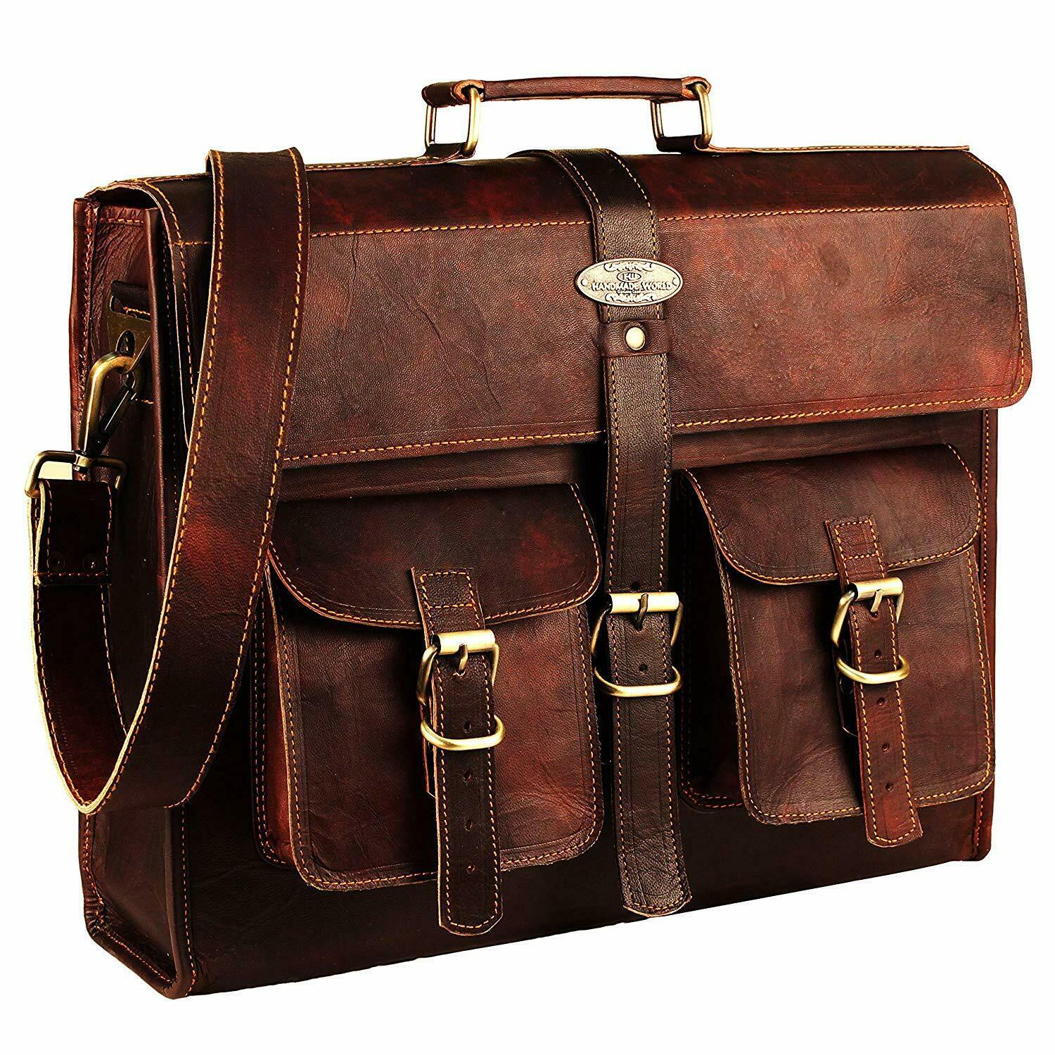 Brown Vintage Cross-Over The shoulder Bag For Business Trips, Work ...