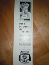 Vintage Underwood Black Bean Soup Cartoon Print Magazine Advertisement 1937 - $4.99