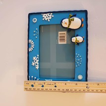 Penguin Photo Frame, Blue Resin with Snowflakes, 4x6 photo image 5