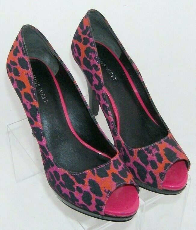leopard print heels open toe