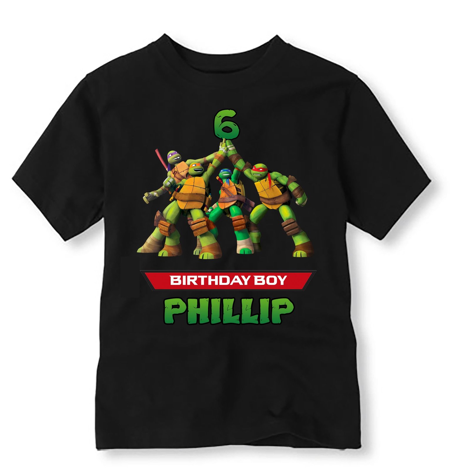Teenage Mutant Ninja Turtles Birthday Shirt, Personalized Ninja Turtle Birthday