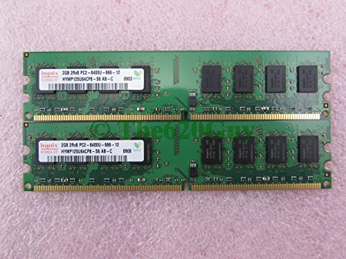 Primary image for Hynix 4GB 2 x 2GB PC2-6400U DDR2 800 MHz Non-ECC Unbuffered Desktop Memory Kit