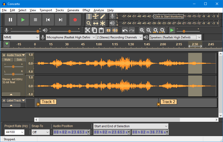 edit audio recording
