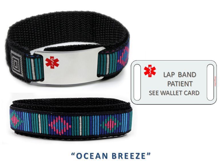 LAP BAND PATIENT Sport Medical Alert ID Bracelet. Free medical