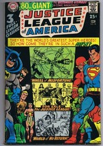 Justice League of America #58 ORIGINAL Vintage 1967 DC Comics 80 Pages image 1