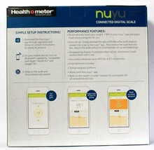 Health O Meter NUYU Connected Digital Scale Saves Weight To App Tempered Glass image 2