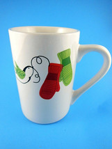 Starbucks Christmas Holiday Mug Cup White with Green & Red Mittens 10 oz  2011 - $7.91