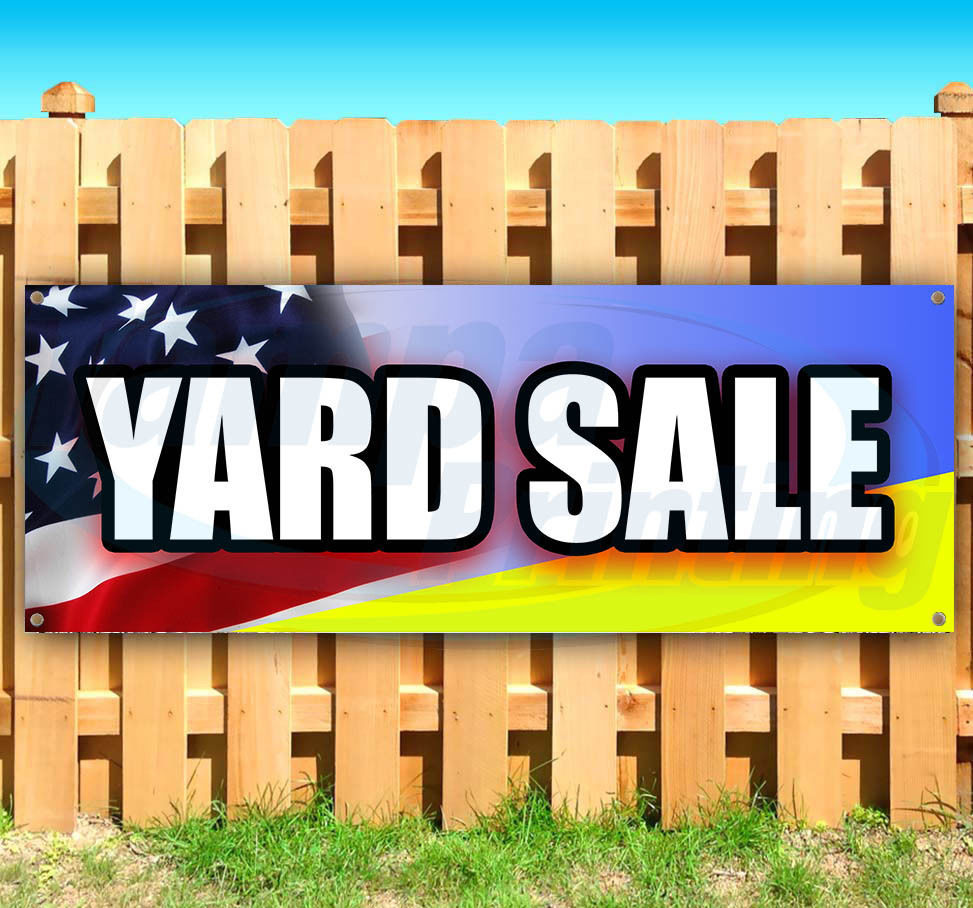 YARD SALE Advertising Vinyl Banner Flag Sign Many Sizes Available USA