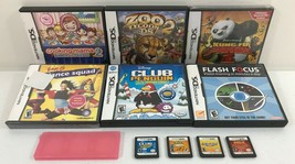 Lot of 10 DS Games: Mario Party, Kung Fu Panda, Cooking Mama 2, Flash Fo... - $39.99
