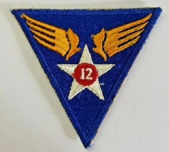 Vintage WW2 United States 12th Air Force Patch 2 5/8" OD  PB156 - $9.89